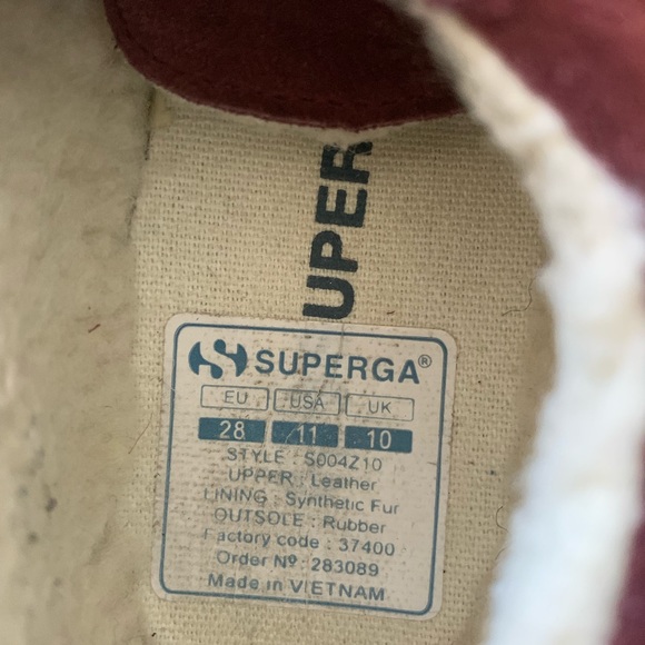 Fur lined Superga shoes - Picture 2 of 4